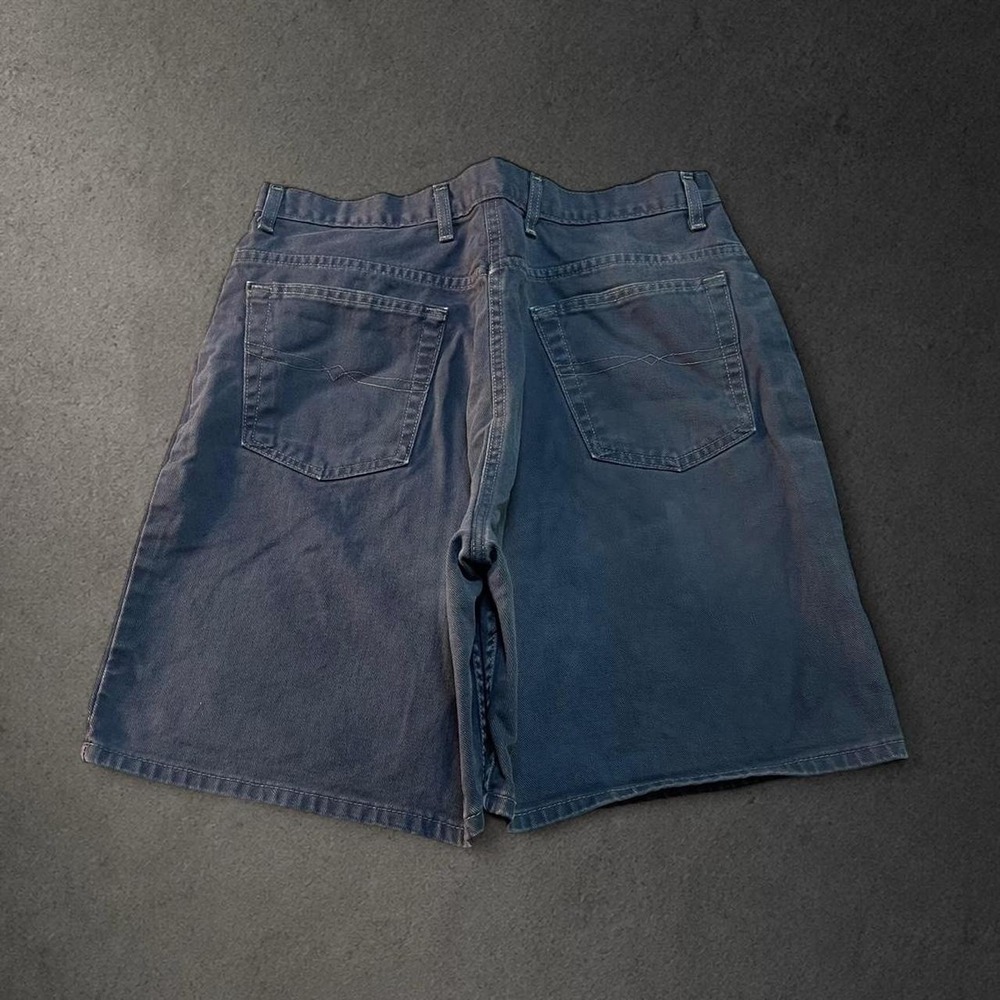 Y2K 2000s Grunge Indie Skater Streetwear Hip Hop Embroidered Baggy Denim Shorts